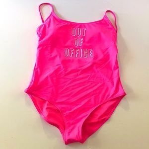 No Boundaries One Piece Neon Pink Swimsuit